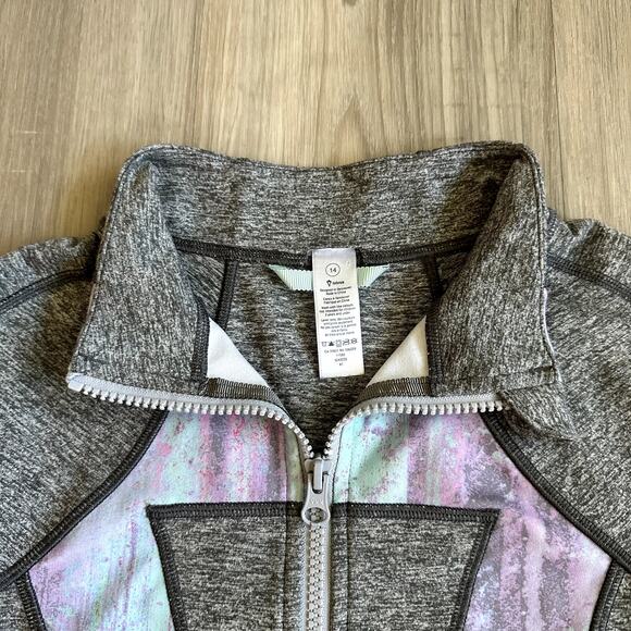 Ivivva by Lululemon Perfect Your Practice Full Zip Jacket Girls Size 14 - Picture 9 of 14